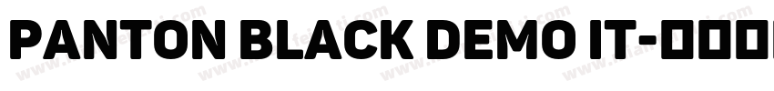 Panton Black Demo It字体转换